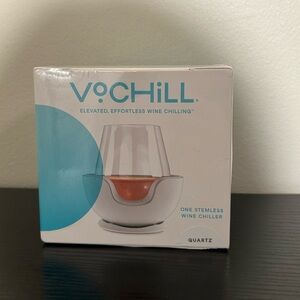 VoChill Stemless Wine Chiller Quartz Single NEW Sealed